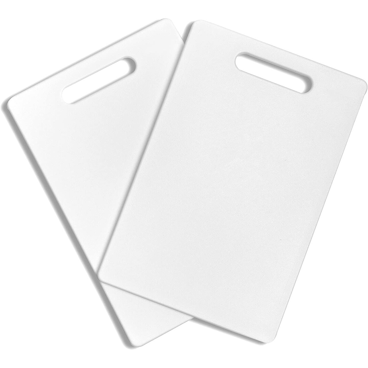 Plastic Cutting Boards for Kitchen (White, 7.75 x 11.75 In, 2 Pack)